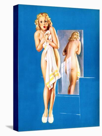 Double Exposure Pin-Up 1940-Gil Elvgren-Stretched Canvas