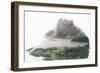 Double Exposure Portrait of Attractive Woman Combined with Photograph of Lake Surrounded by Mountai-Victor Tongdee-Framed Photographic Print