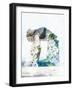 Double Exposure Portrait of Attractive Woman Performing Yoga Asana Combined with Photograph of Lila-Victor Tongdee-Framed Photographic Print