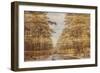 Double Exposure Trees on A Wooden Board Texture-Irina Jesikova-Framed Photographic Print