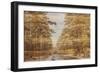 Double Exposure Trees on A Wooden Board Texture-Irina Jesikova-Framed Photographic Print