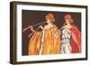 Double Flute Players-null-Framed Art Print