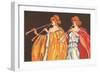 Double Flute Players-null-Framed Art Print