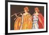 Double Flute Players-null-Framed Art Print