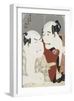 Double Half-Length Portrait of the Actors Nakajima Wadaemon and Nakamura Konozo, circa 1794-Toshusai Sharaku-Framed Giclee Print