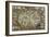 Double Hemisphere World Map, 1617-Visscher Claes Jansz-Framed Giclee Print