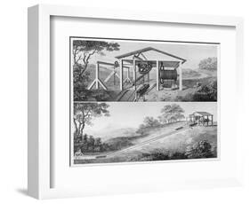 Double Inclined Plane for Moving Tub Boats from One Level to Another on a Canal, 1796-null-Framed Giclee Print