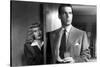 DOUBLE INDEMNITY, 1944 directed by BILLY WILDER Barbara Stanwyck and Fred McMurray (b/w photo)-null-Stretched Canvas