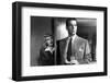 DOUBLE INDEMNITY, 1944 directed by BILLY WILDER Barbara Stanwyck and Fred McMurray (b/w photo)-null-Framed Photo