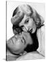 DOUBLE INDEMNITY, 1944 directed by BILLY WILDER Fred MacMurray and Barbara Stanwyck (b/w photo)-null-Stretched Canvas