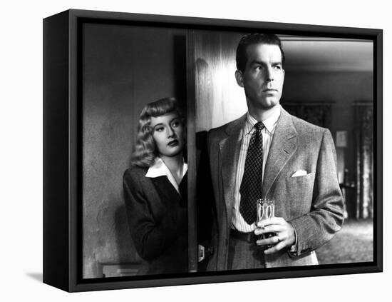 Double Indemnity, Barbara Stanwyck, Fred MacMurray, 1944-null-Framed Stretched Canvas