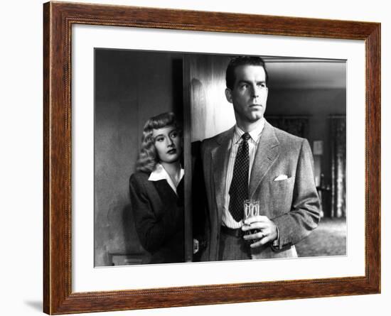 Double Indemnity, Barbara Stanwyck, Fred MacMurray, 1944-null-Framed Photo