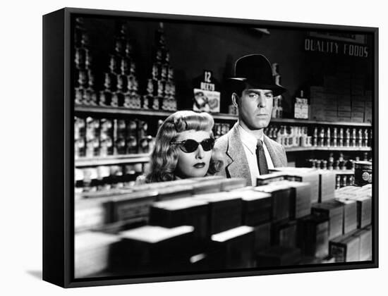 Double Indemnity, Barbara Stanwyck, Fred MacMurray, 1944-null-Framed Stretched Canvas