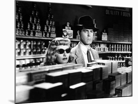 Double Indemnity, Barbara Stanwyck, Fred MacMurray, 1944-null-Mounted Photo