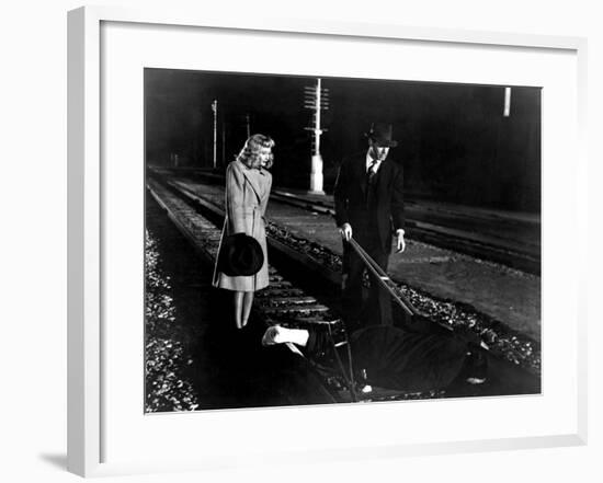 Double Indemnity, Barbara Stanwyck, Fred MacMurray, 1944-null-Framed Photo