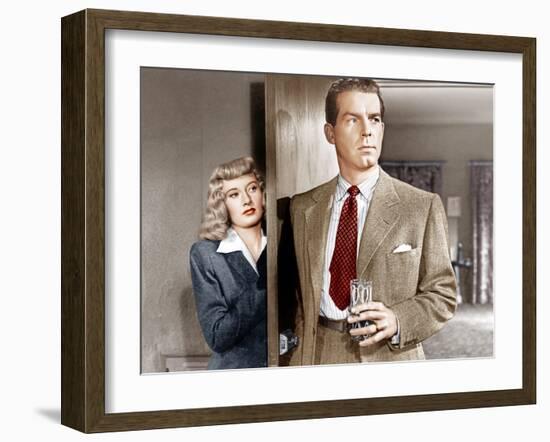 Double Indemnity, Barbara Stanwyck, Fred MacMurray, 1944-null-Framed Photo