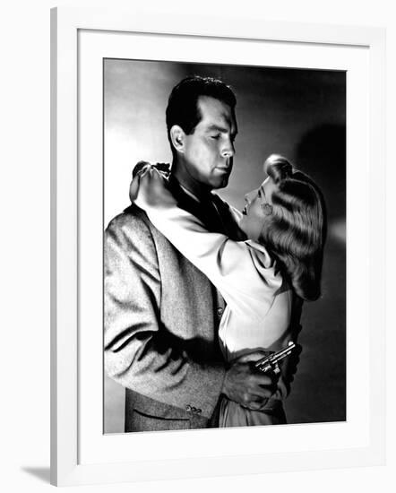 Double Indemnity, Fred MacMurray, Barbara Stanwyck, 1944-null-Framed Photo