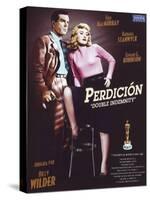 Double Indemnity, Spanish Movie Poster, 1944-null-Stretched Canvas
