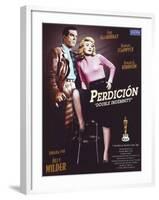 Double Indemnity, Spanish Movie Poster, 1944-null-Framed Art Print