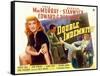 Double Indemnity, UK Movie Poster, 1944-null-Framed Stretched Canvas