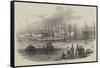 Double Launch of Steamers, at Liverpool-null-Framed Stretched Canvas