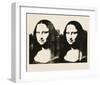 Double Mona Lisa, c.1963-Andy Warhol-Framed Giclee Print