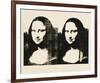 Double Mona Lisa, c.1963-Andy Warhol-Framed Giclee Print