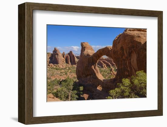 Double O Arch, Devils Garden, Arches National Park, Utah, United States of America, North America-Gary Cook-Framed Photographic Print