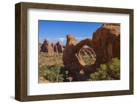 Double O Arch, Devils Garden, Arches National Park, Utah, United States of America, North America-Gary Cook-Framed Photographic Print