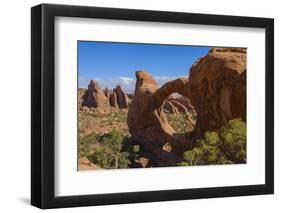 Double O Arch, Devils Garden, Arches National Park, Utah, United States of America, North America-Gary Cook-Framed Photographic Print