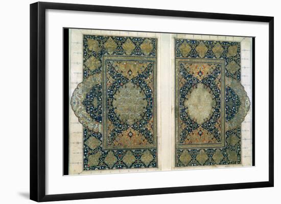 Double Page from the Koran, Safavid, C1580-null-Framed Photographic Print