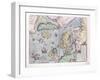 Double-Page Map of Northern Europe, 1575-Abraham Ortelius-Framed Giclee Print