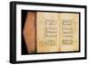 Double Page of the Quran Juz XXVII in Naskhi Script Showing Illuminated "Sura" Headings-null-Framed Giclee Print