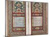 Double Page Spread from a Koran with Illuminated Borders, North Indian, 1838-null-Mounted Giclee Print
