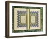 Double Page Spread from a Koran with Marginal Decoration, 1867-null-Framed Giclee Print