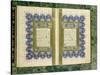 Double Page Spread from a Koran with Marginal Decoration, 1867-null-Stretched Canvas