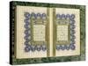 Double Page Spread from a Koran with Marginal Decoration, 1867-null-Stretched Canvas