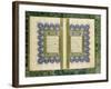 Double Page Spread from a Koran with Marginal Decoration, 1867-null-Framed Giclee Print