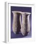 Double Pithoi, Geometric Patterned Terracotta from Milos, Greece-null-Framed Giclee Print