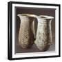 Double Pithoi, Geometric Patterned Terracotta from Milos, Greece-null-Framed Giclee Print