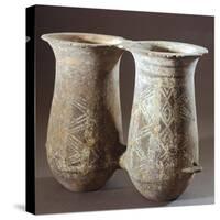 Double Pithoi, Geometric Patterned Terracotta from Milos, Greece-null-Stretched Canvas