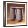 Double Pithoi, Geometric Patterned Terracotta from Milos, Greece-null-Framed Giclee Print