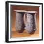 Double Pithoi, Geometric Patterned Terracotta from Milos, Greece-null-Framed Giclee Print