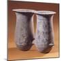 Double Pithoi, Geometric Patterned Terracotta from Milos, Greece-null-Mounted Giclee Print