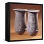 Double Pithoi, Geometric Patterned Terracotta from Milos, Greece-null-Framed Stretched Canvas