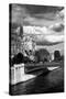 Double Pont Bridge - Notre Dame Cathedral - Paris - France-Philippe Hugonnard-Stretched Canvas