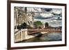 Double Pont Bridge - Notre Dame Cathedral - Paris - France-Philippe Hugonnard-Framed Photographic Print