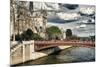 Double Pont Bridge - Notre Dame Cathedral - Paris - France-Philippe Hugonnard-Mounted Photographic Print