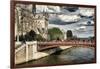 Double Pont Bridge - Notre Dame Cathedral - Paris - France-Philippe Hugonnard-Framed Photographic Print