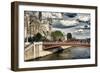 Double Pont Bridge - Notre Dame Cathedral - Paris - France-Philippe Hugonnard-Framed Photographic Print